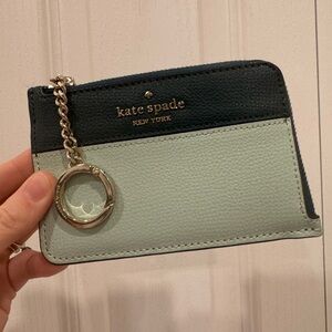 Kate Spade Navy and Blue Key and Card Holder Wallet
